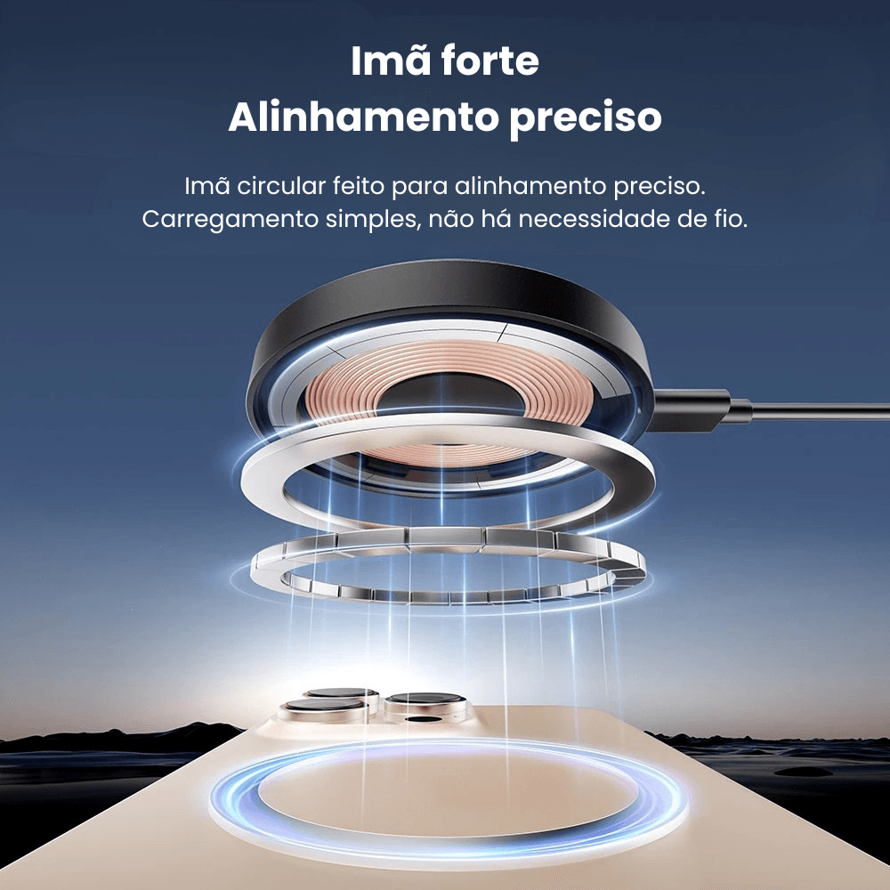 Carregador Magnético Sem Fio 15W - Imagem 2