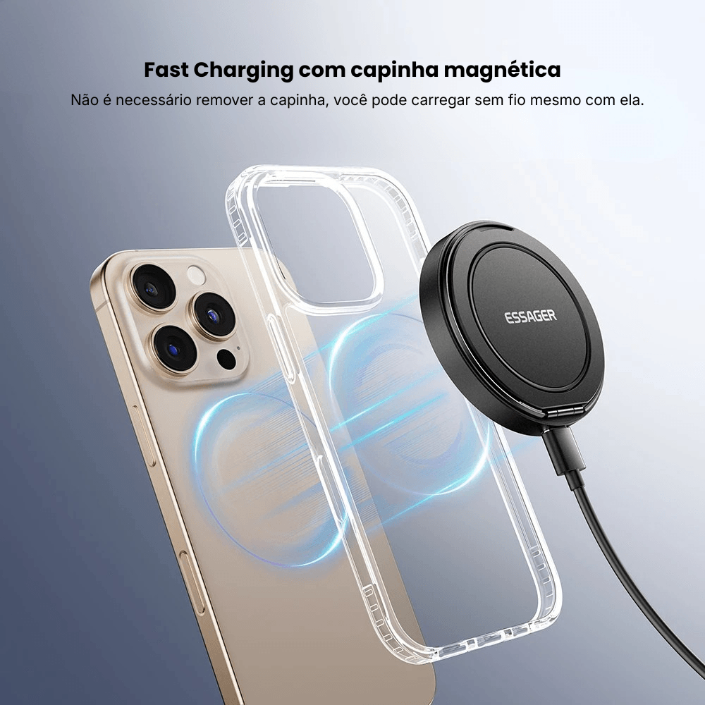 Carregador Magnético Sem Fio 15W - Imagem 4